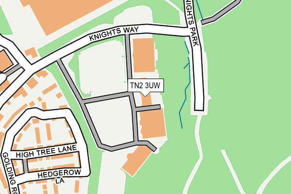 TN2 3UW map - OS OpenMap – Local (Ordnance Survey)