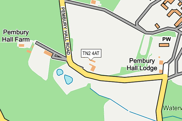 TN2 4AT map - OS OpenMap – Local (Ordnance Survey)