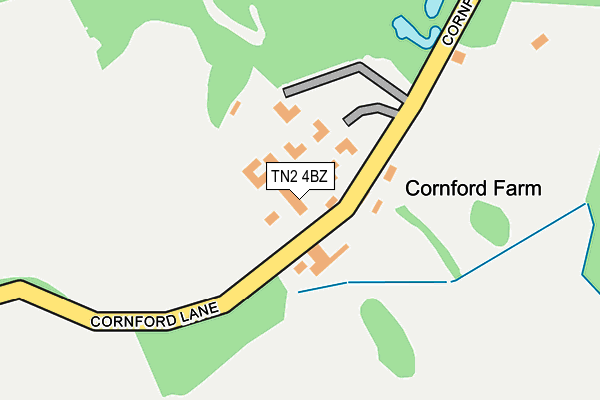 TN2 4BZ map - OS OpenMap – Local (Ordnance Survey)