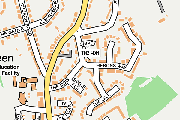 TN2 4DH map - OS OpenMap – Local (Ordnance Survey)