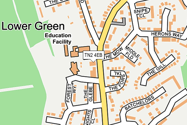 TN2 4EB map - OS OpenMap – Local (Ordnance Survey)