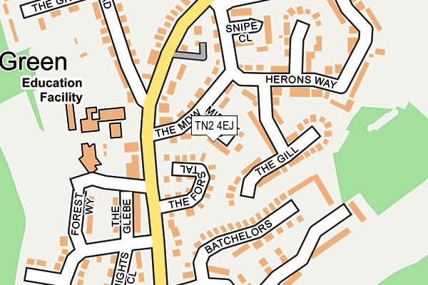 TN2 4EJ map - OS OpenMap – Local (Ordnance Survey)