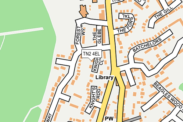 TN2 4EL map - OS OpenMap – Local (Ordnance Survey)