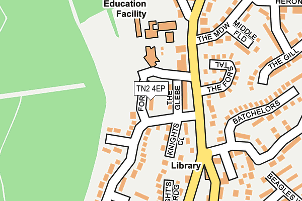 TN2 4EP map - OS OpenMap – Local (Ordnance Survey)