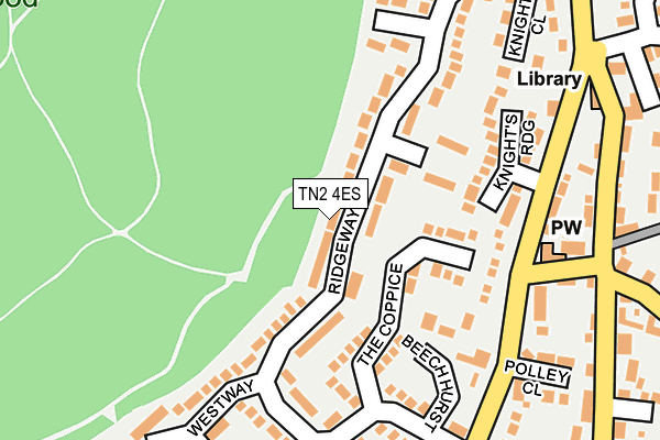 TN2 4ES map - OS OpenMap – Local (Ordnance Survey)
