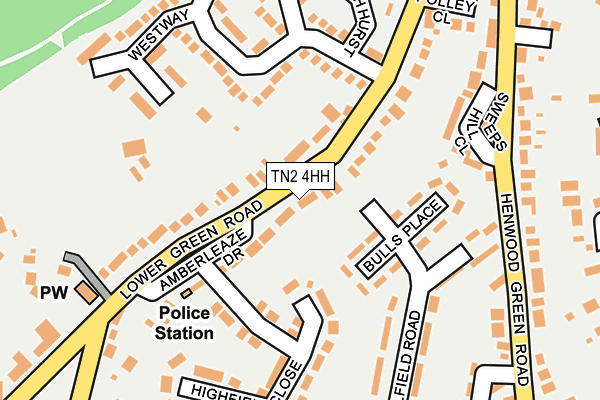 TN2 4HH map - OS OpenMap – Local (Ordnance Survey)