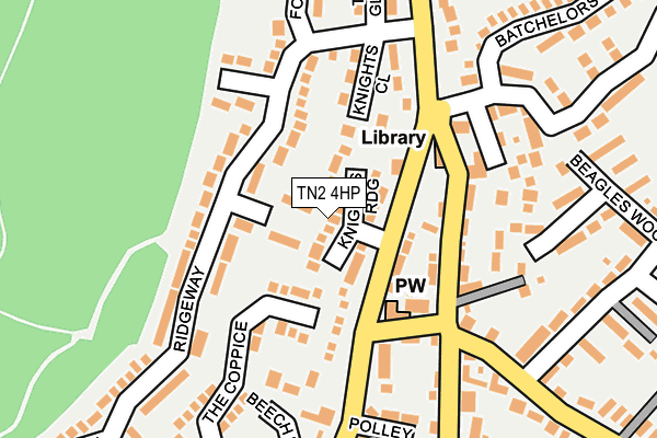 TN2 4HP map - OS OpenMap – Local (Ordnance Survey)