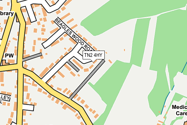 TN2 4HY map - OS OpenMap – Local (Ordnance Survey)