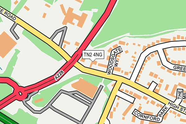TN2 4NG map - OS OpenMap – Local (Ordnance Survey)