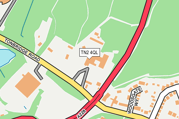 TN2 4QL map - OS OpenMap – Local (Ordnance Survey)