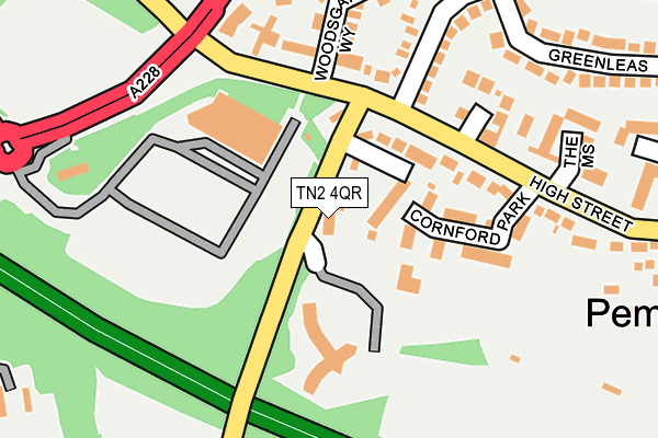 TN2 4QR map - OS OpenMap – Local (Ordnance Survey)