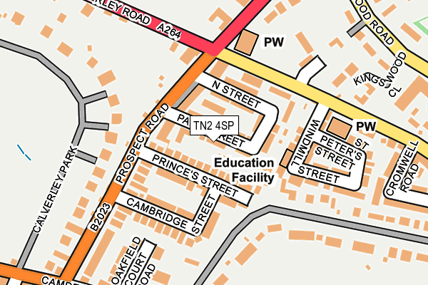 TN2 4SP map - OS OpenMap – Local (Ordnance Survey)