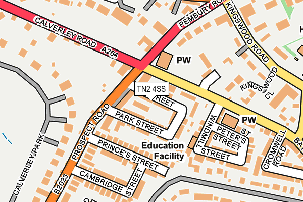 TN2 4SS map - OS OpenMap – Local (Ordnance Survey)