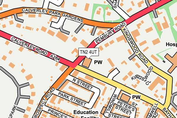 TN2 4UT map - OS OpenMap – Local (Ordnance Survey)