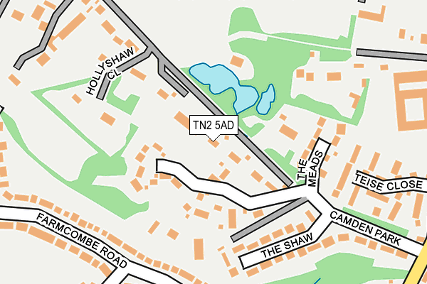 TN2 5AD map - OS OpenMap – Local (Ordnance Survey)