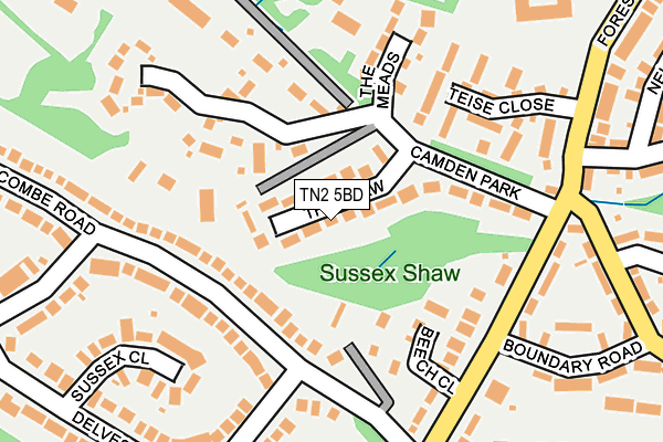 Map of SUSSEX SHAW LIMITED at local scale