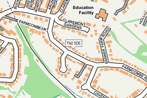 TN2 5DE map - OS OpenMap – Local (Ordnance Survey)