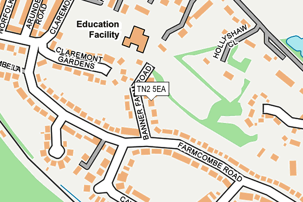 TN2 5EA map - OS OpenMap – Local (Ordnance Survey)