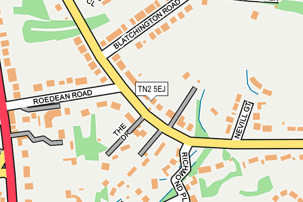 TN2 5EJ map - OS OpenMap – Local (Ordnance Survey)