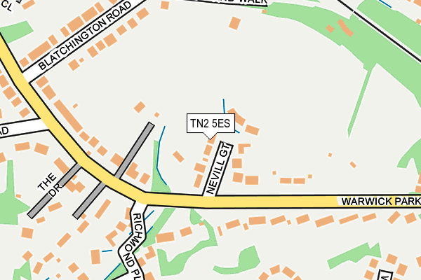 TN2 5ES map - OS OpenMap – Local (Ordnance Survey)