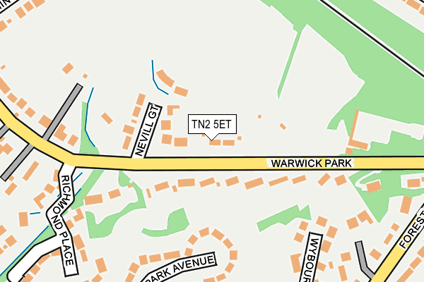 TN2 5ET map - OS OpenMap – Local (Ordnance Survey)