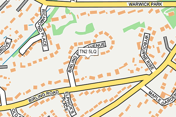 TN2 5LQ map - OS OpenMap – Local (Ordnance Survey)