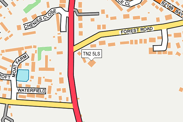TN2 5LS map - OS OpenMap – Local (Ordnance Survey)