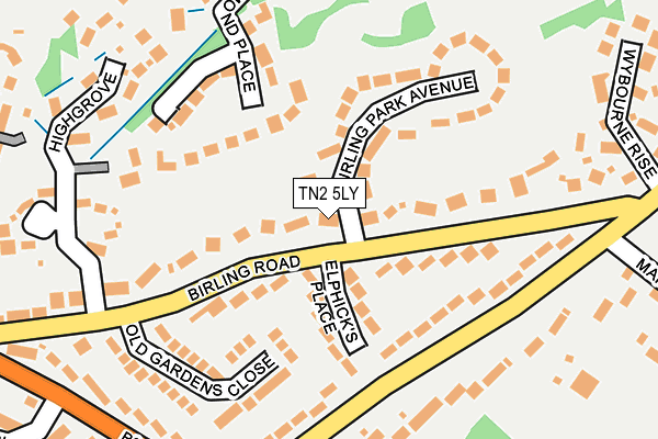 TN2 5LY map - OS OpenMap – Local (Ordnance Survey)