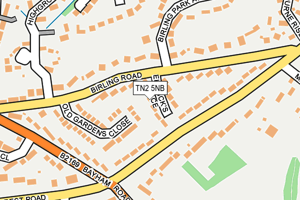 TN2 5NB map - OS OpenMap – Local (Ordnance Survey)