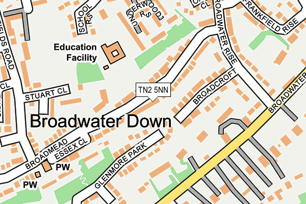 TN2 5NN map - OS OpenMap – Local (Ordnance Survey)