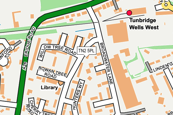 TN2 5PL map - OS OpenMap – Local (Ordnance Survey)