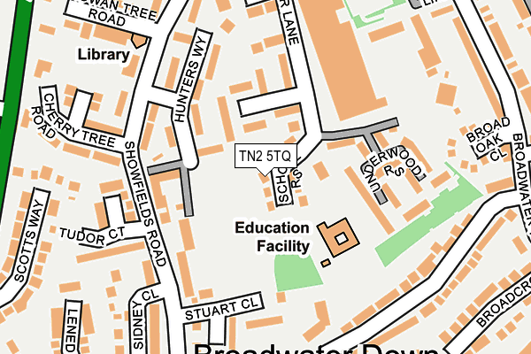 TN2 5TQ map - OS OpenMap – Local (Ordnance Survey)