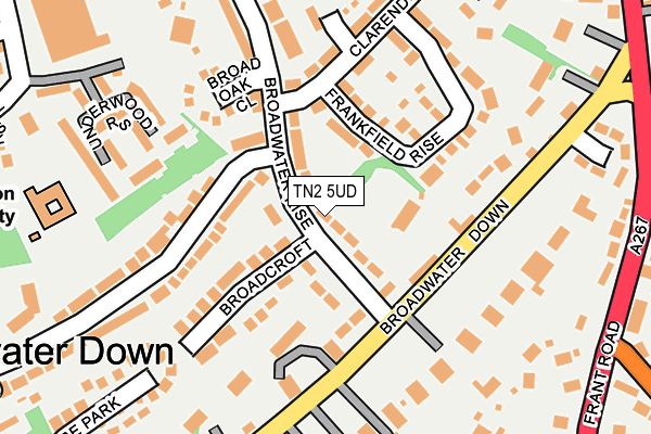 TN2 5UD map - OS OpenMap – Local (Ordnance Survey)