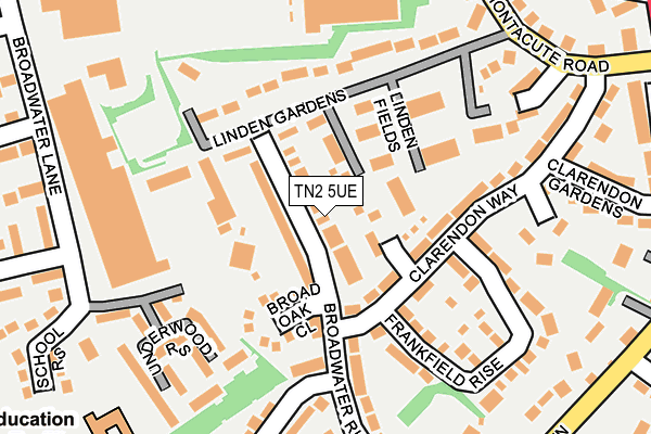 TN2 5UE map - OS OpenMap – Local (Ordnance Survey)