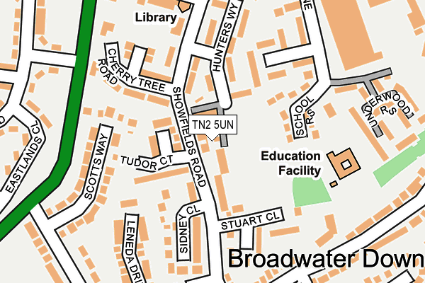 TN2 5UN map - OS OpenMap – Local (Ordnance Survey)