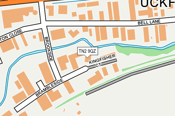 TN2 9QZ map - OS OpenMap – Local (Ordnance Survey)