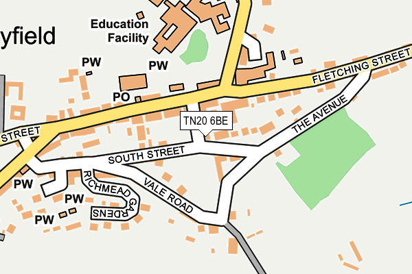 TN20 6BE map - OS OpenMap – Local (Ordnance Survey)