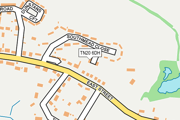 TN20 6DH map - OS OpenMap – Local (Ordnance Survey)