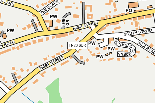 TN20 6DR map - OS OpenMap – Local (Ordnance Survey)