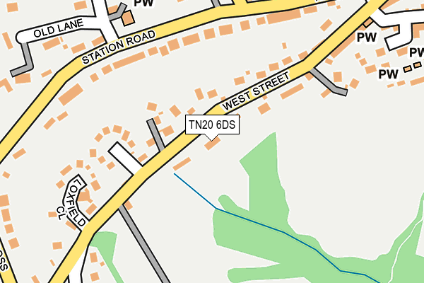TN20 6DS map - OS OpenMap – Local (Ordnance Survey)