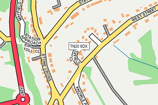 TN20 6DX map - OS OpenMap – Local (Ordnance Survey)