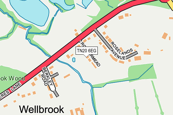 TN20 6EG map - OS OpenMap – Local (Ordnance Survey)