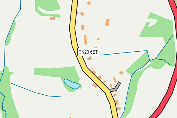 TN20 6ET map - OS OpenMap – Local (Ordnance Survey)