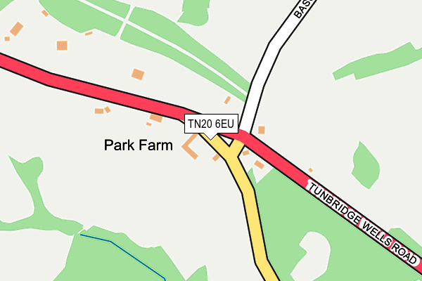 TN20 6EU map - OS OpenMap – Local (Ordnance Survey)