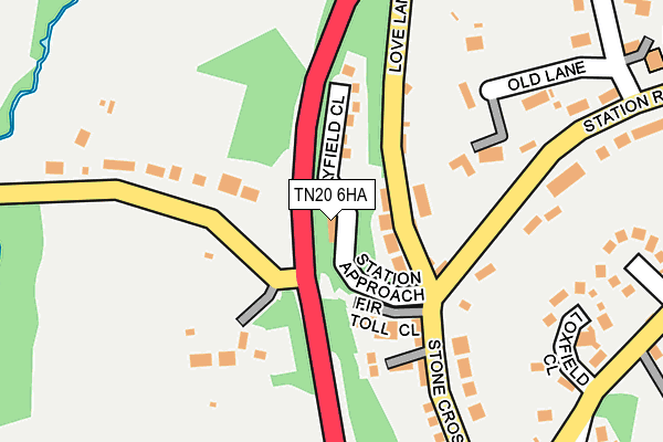 TN20 6HA map - OS OpenMap – Local (Ordnance Survey)