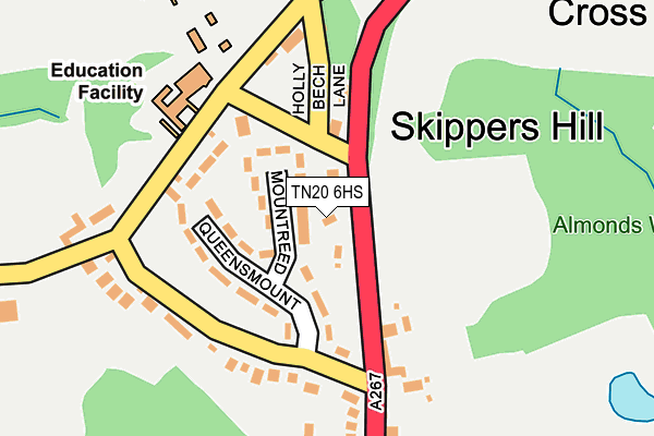 TN20 6HS map - OS OpenMap – Local (Ordnance Survey)