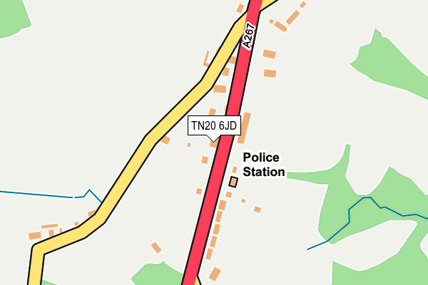 TN20 6JD map - OS OpenMap – Local (Ordnance Survey)