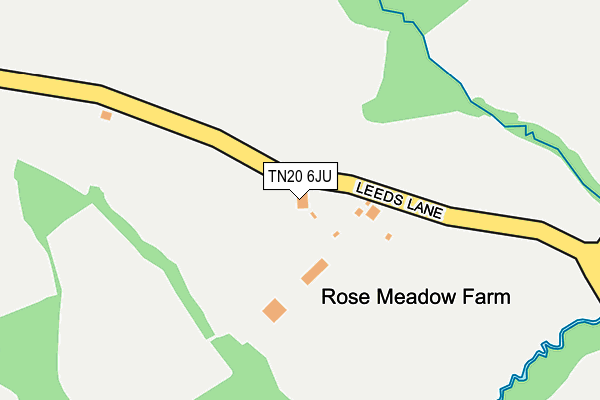 TN20 6JU map - OS OpenMap – Local (Ordnance Survey)