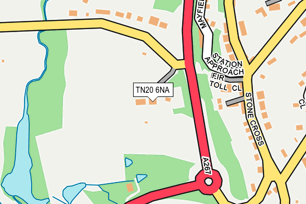 TN20 6NA map - OS OpenMap – Local (Ordnance Survey)