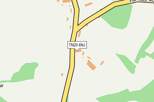 TN20 6NJ map - OS OpenMap – Local (Ordnance Survey)